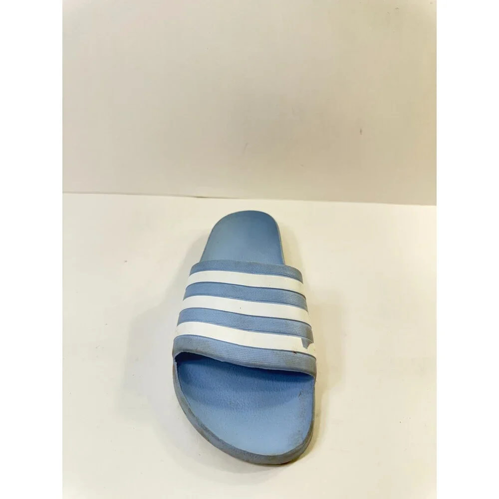 Adidas Sandals Mens Adilette Aqua Slides Blue White US 7
